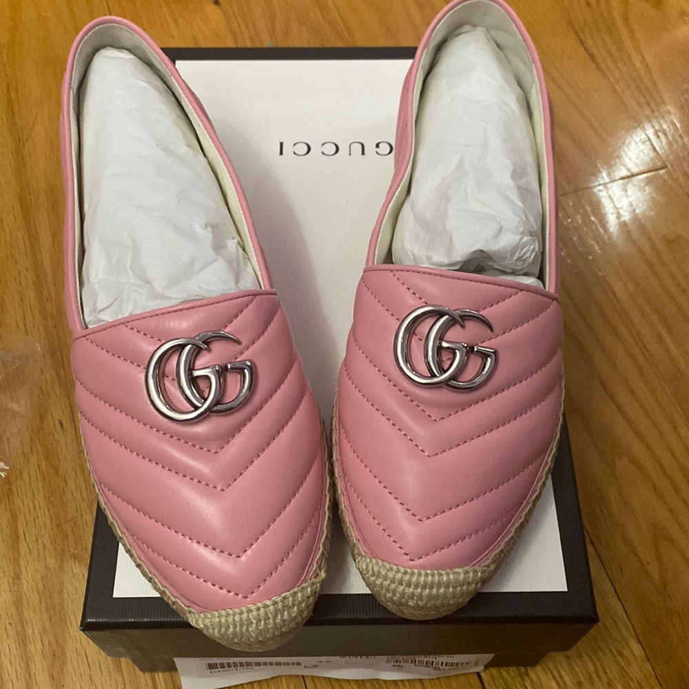 Gucci GG pink espadrilles